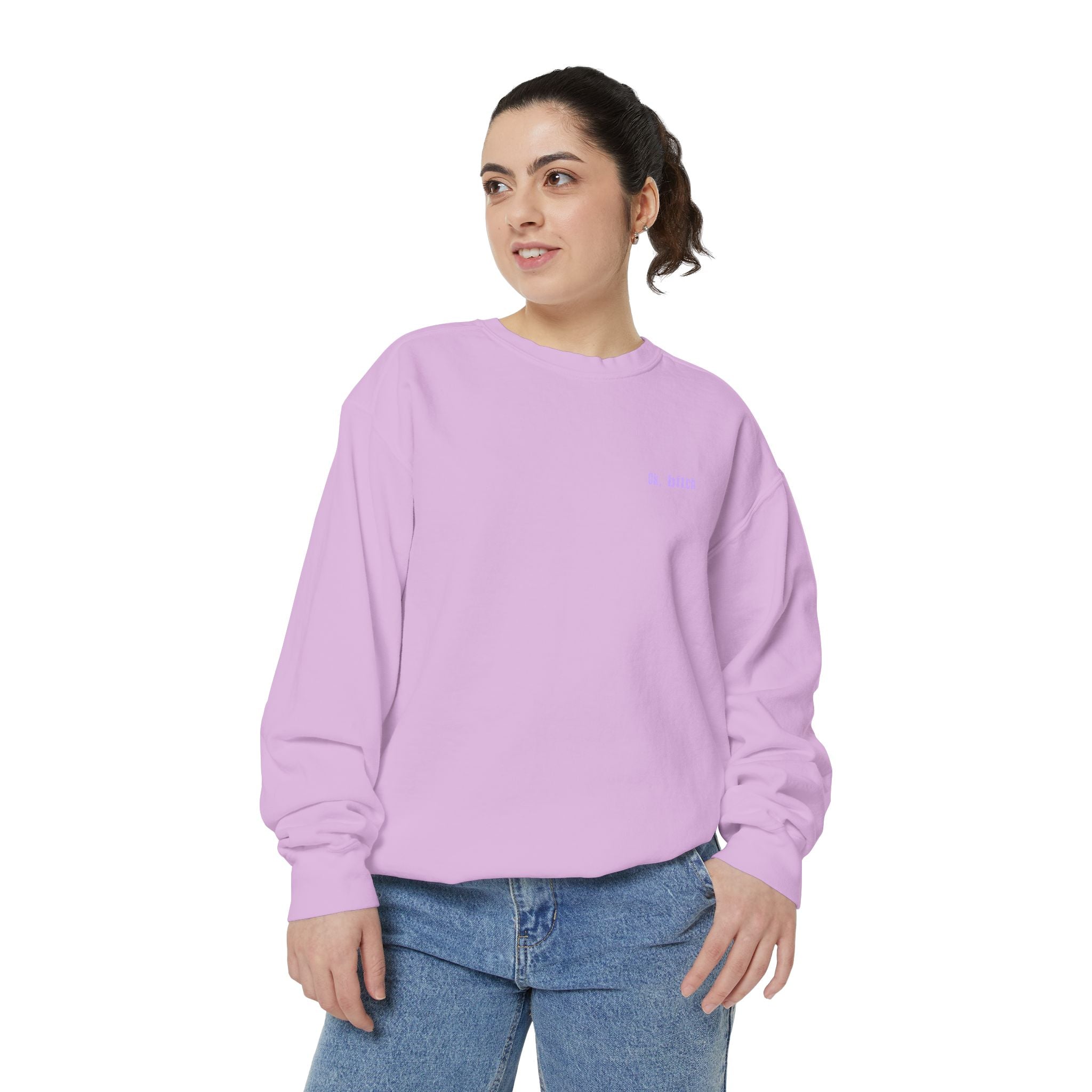 Ok, bitch. Let's LIVE Crewneck Sweatshirt: Chemo Queens™ Collection