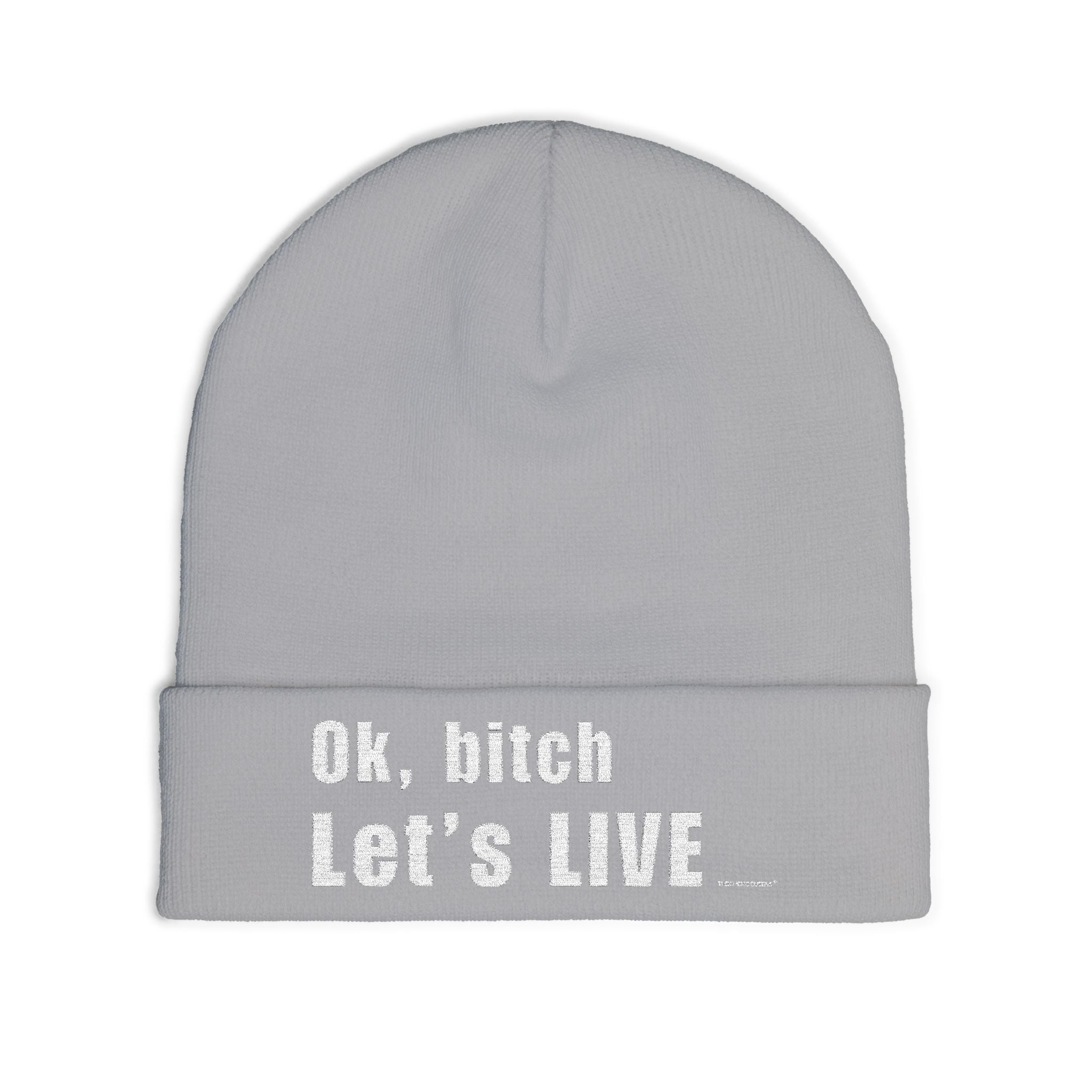 Ok, bitch. Let's LIVE Embroidered Beanie: Chemo Queens™ Collection